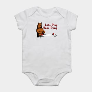 Bear Pong Baby Bodysuit